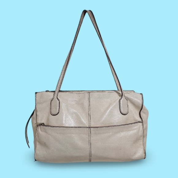 HOBO Cream Shoulder Bag with Slouchy Design - Picture 1 of 15